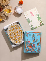 Diwali Gift Box – Set of 6 Premium Handcrafted Beaded Coasters