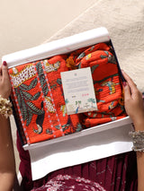 Diwali Gift Box – Stylish Tote Bag with 3 Coordinated Utility Pouches