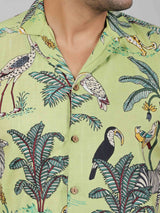 Men by House of Gulab Cuban Collar Cotton Shirt