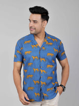 Men by House of Gulab Cuban Collar Cotton Shirt