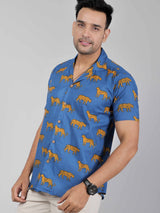 Men by House of Gulab Cuban Collar Cotton Shirt