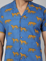 Men by House of Gulab Cuban Collar Cotton Shirt