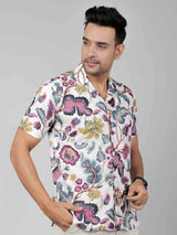 Men by House of Gulab Cuban Collar Cotton Shirt