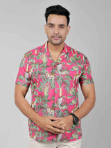 Men by House of Gulab Cuban Collar Cotton Shirt