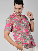Men by House of Gulab Cuban Collar Cotton Shirt