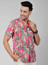 Men by House of Gulab Cuban Collar Cotton Shirt