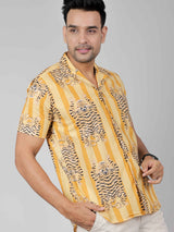 Men by House of Gulab Cuban Collar Cotton Shirt