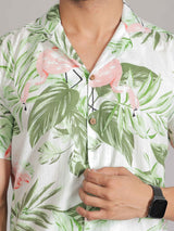 Men by House of Gulab Cuban Collar Cotton Shirt