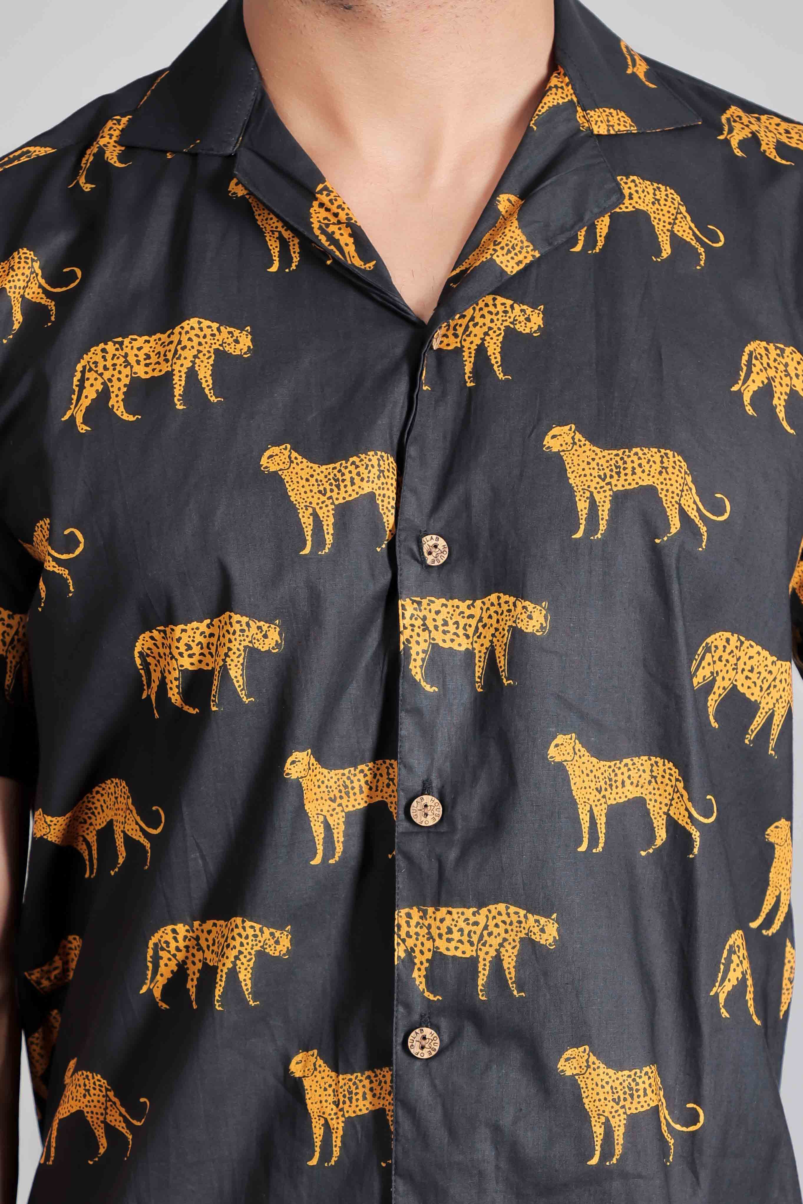 Men by House of Gulab Cuban Collar Cotton Shirt