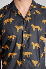 Men by House of Gulab Cuban Collar Cotton Shirt