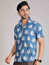 Men by House of Gulab Cuban Collar Cotton Shirt
