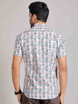 Men by House of Gulab Cuban Collar Cotton Shirt