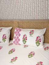 Premium Percale Cotton Super King Bedsheet with 2 Pillow Covers
