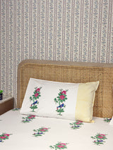 Premium Percale Cotton Super King Bedsheet with 2 Pillow Covers