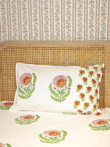 Premium Percale Cotton Super King Bedsheet with 2 Pillow Covers