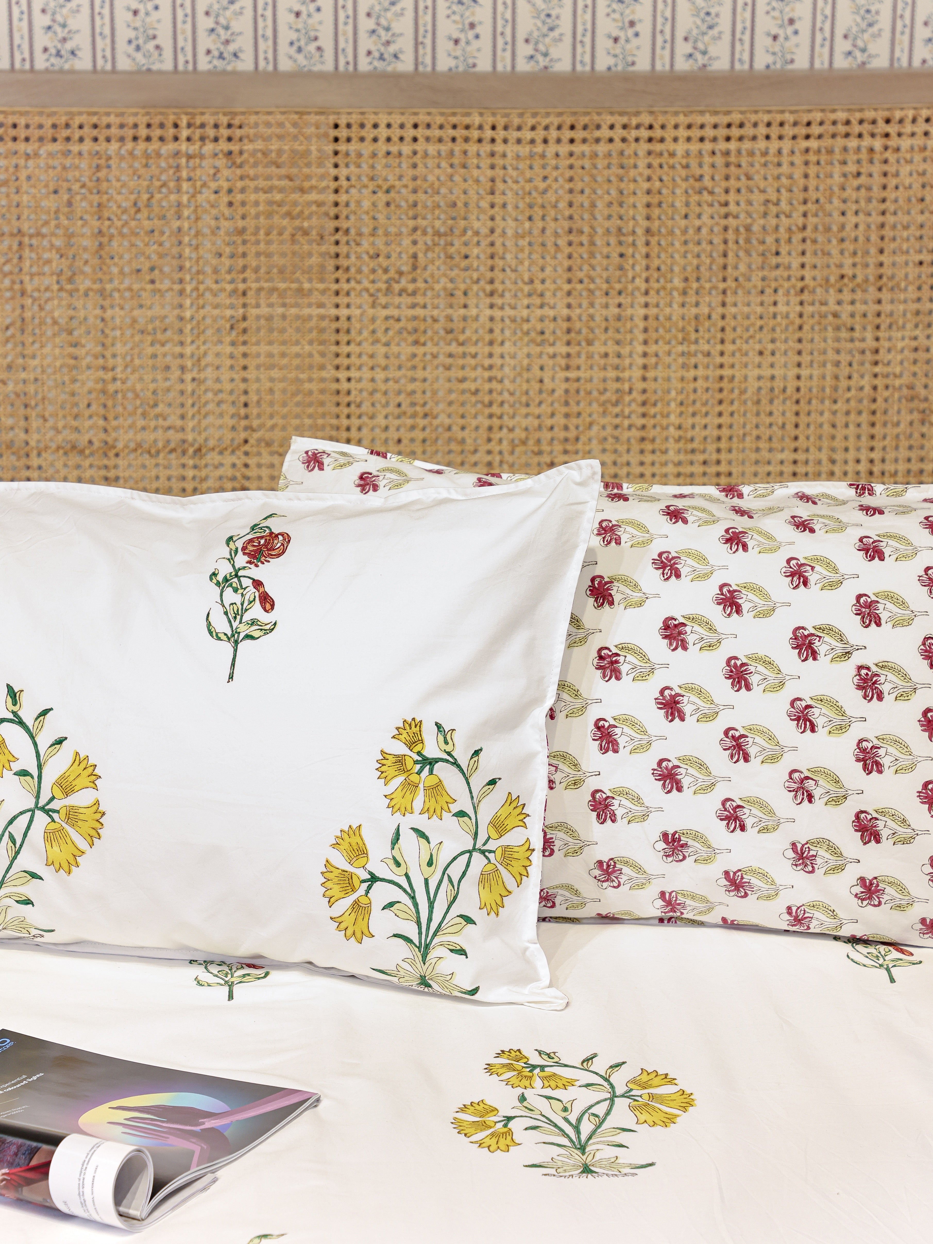 Premium Percale Cotton Super King Bedsheet with 2 Pillow Covers