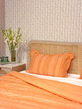 King Size Double Bed Tufted Cotton Quilt with Microfibre filling & 2 Pillow Covers