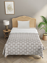Single Bed Floral Print Reversible Dohar/AC Blanket