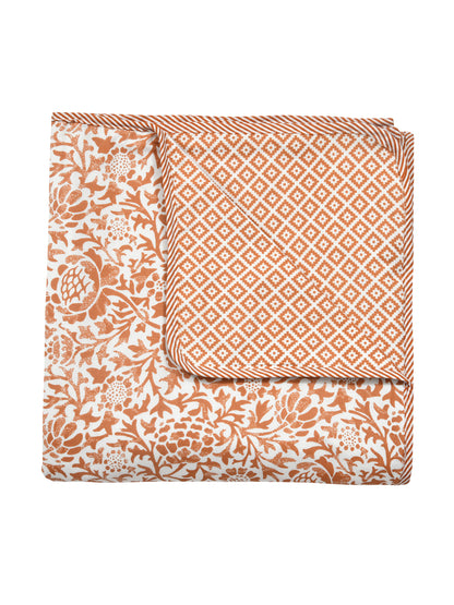 Single Bed Floral Print Reversible Dohar/AC Blanket