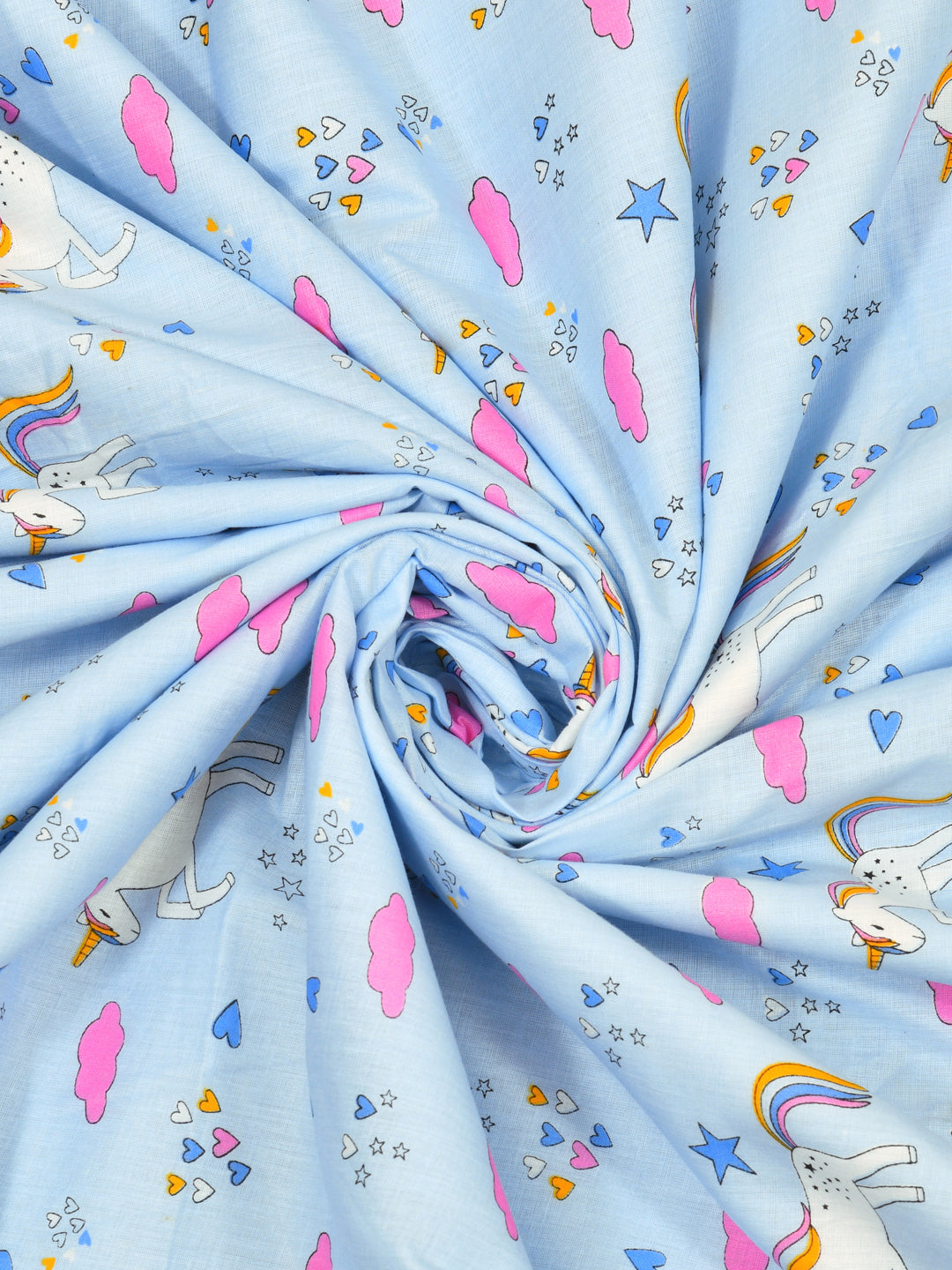 60X90 Inches Reversible Kids Print Cotton Dohar