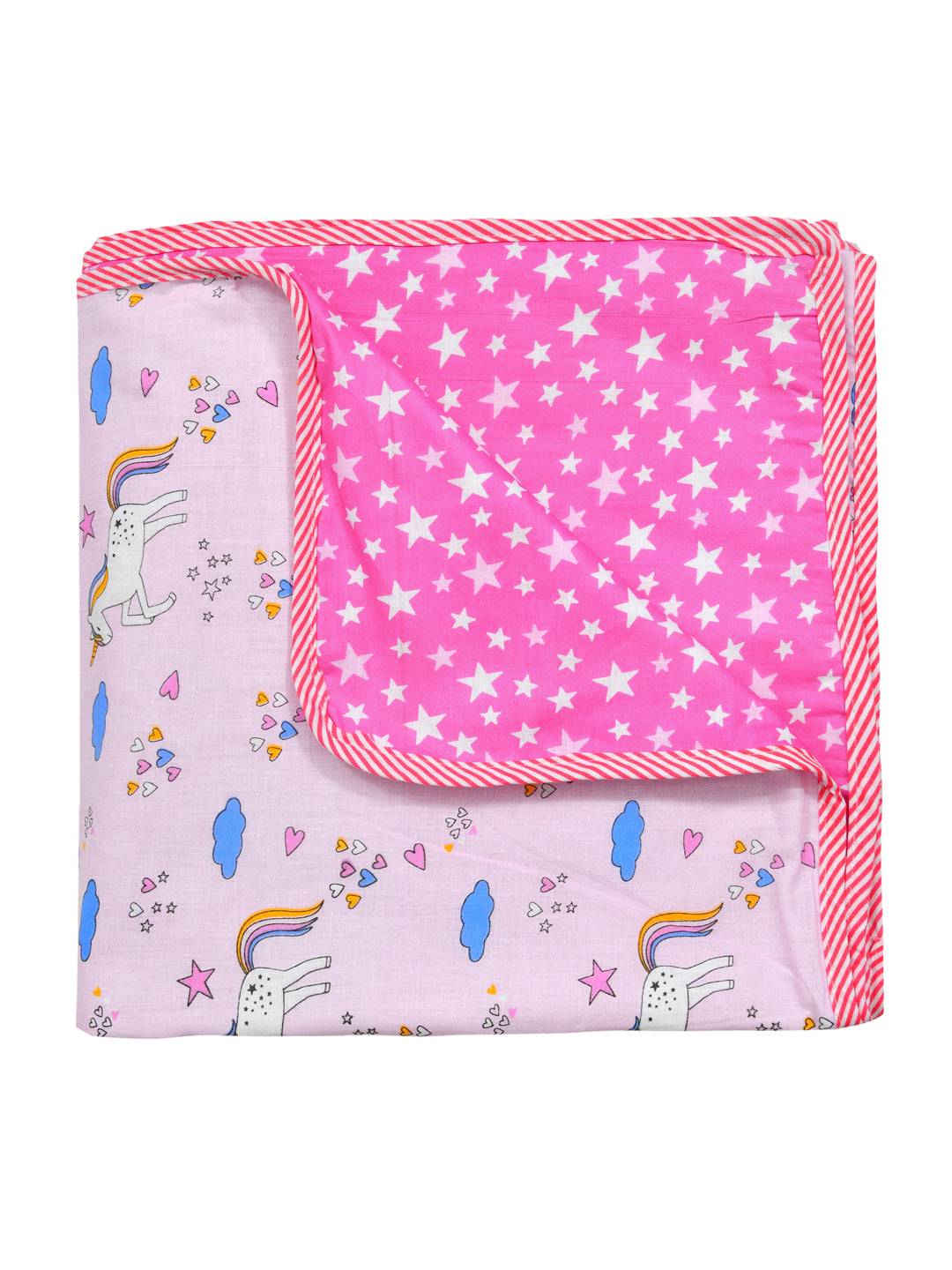 60X90 Inches Reversible Kids Print Cotton Dohar
