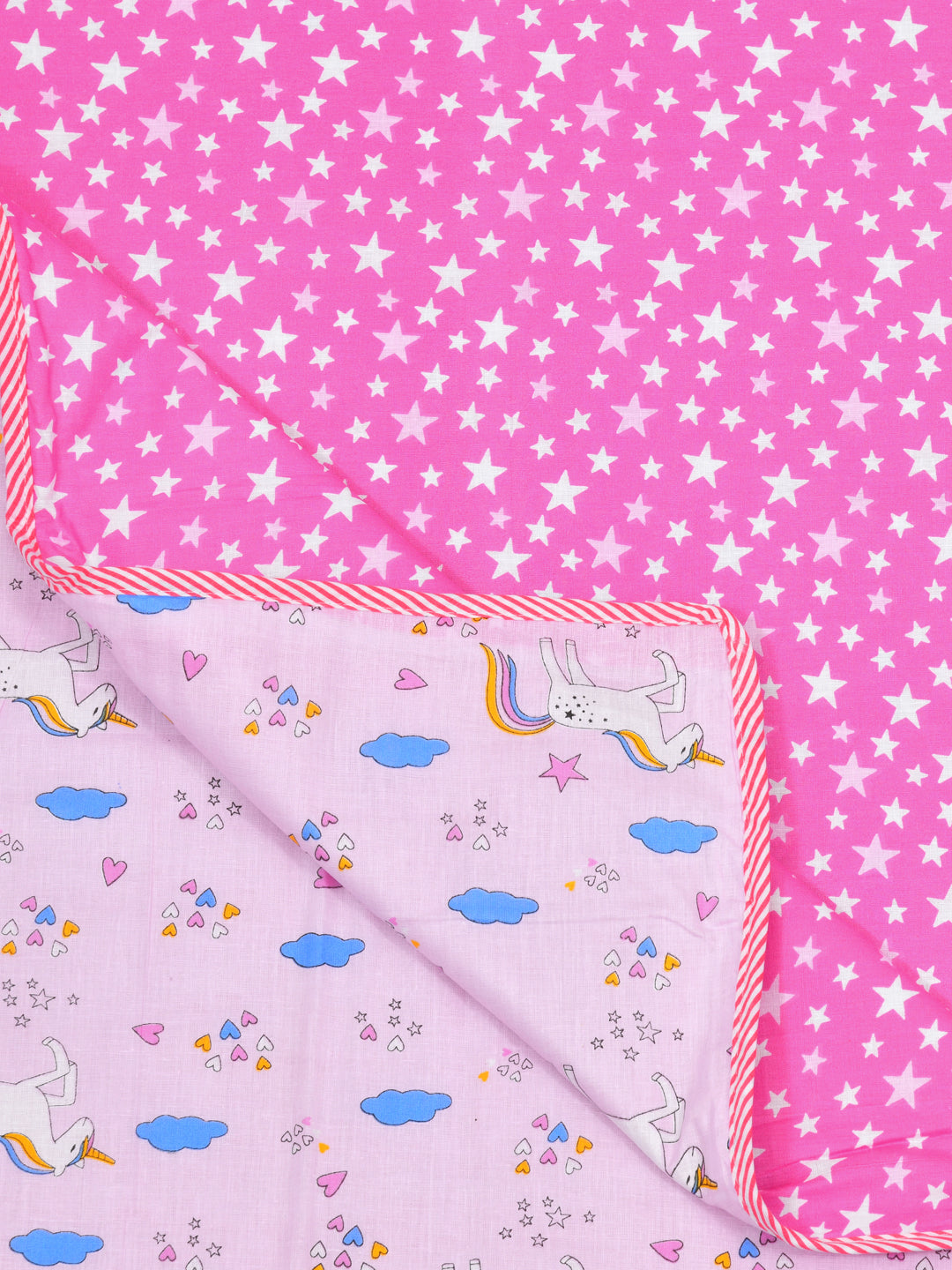60X90 Inches Reversible Kids Print Cotton Dohar