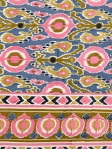 Ikat Printed Reversible Single Bed Cotton Quilt with cotton filling
