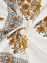 Handblock Print Table Cloth 60X90 Inches - 6 Seater Dining Table3130104
