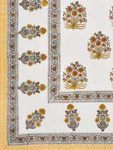 Handblock Print Table Cloth 60X90 Inches - 6 Seater Dining Table3130104
