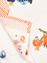 Hand Block Printed Honey Comb Cotton Bath Towel