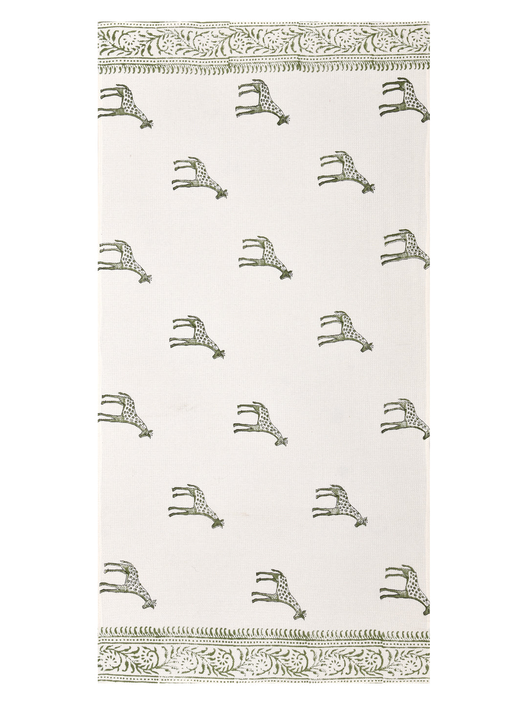 Hand Block Printed Honey Comb Cotton Bath Towel