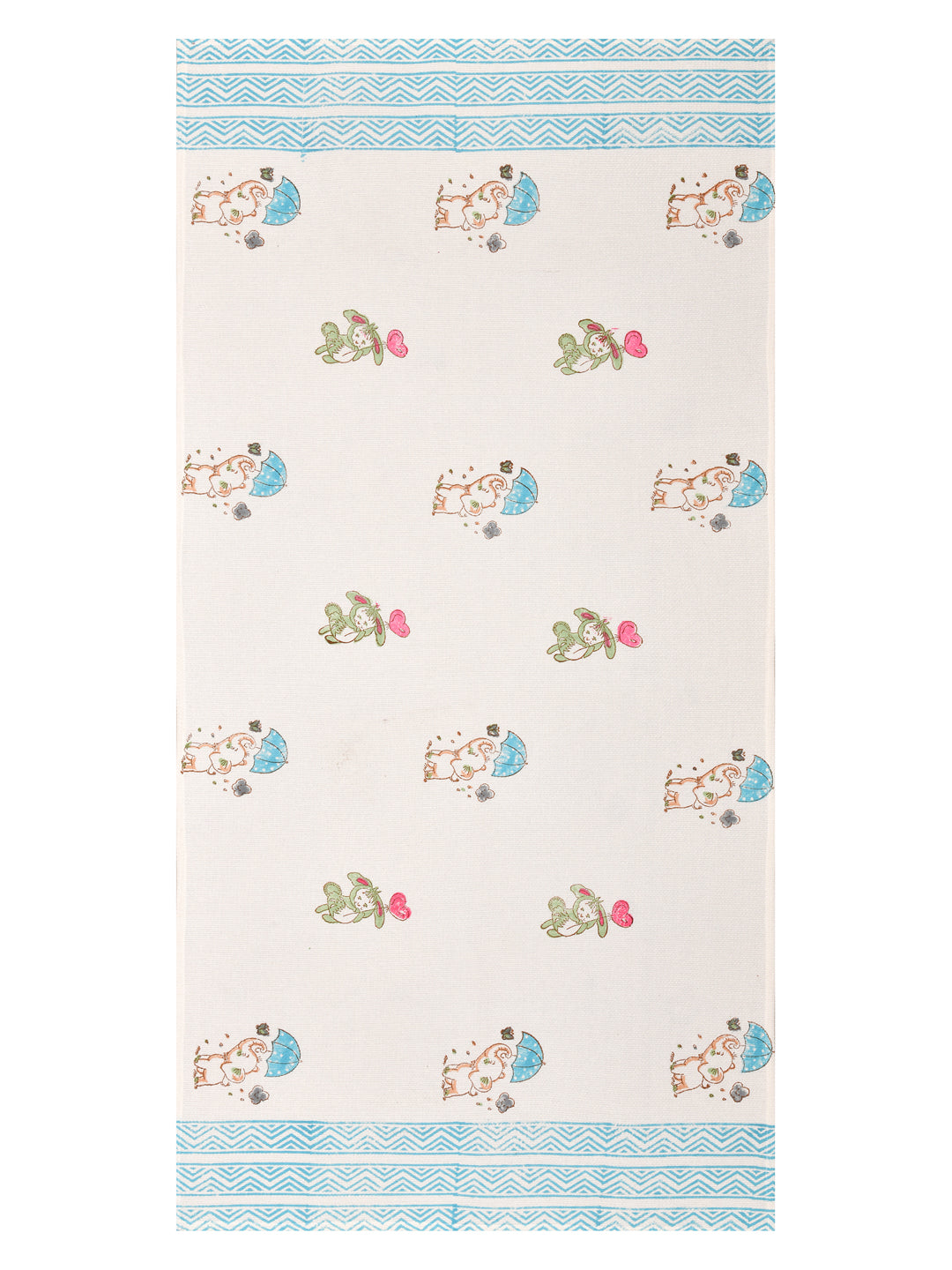 Hand Block Printed Honey Comb Cotton Bath Towel