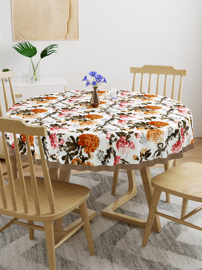 Cotton Round Table Cover - 6 seater- 60 inches