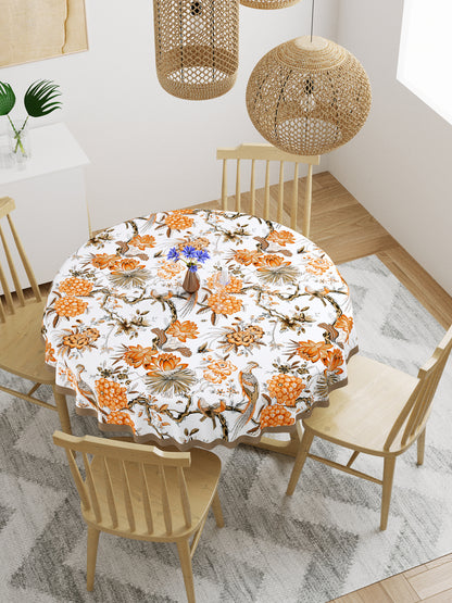 Cotton Round Table Cover - 6 seater- 60inches