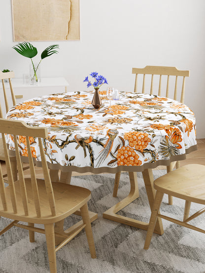 Cotton Round Table Cover - 6 seater- 60inches