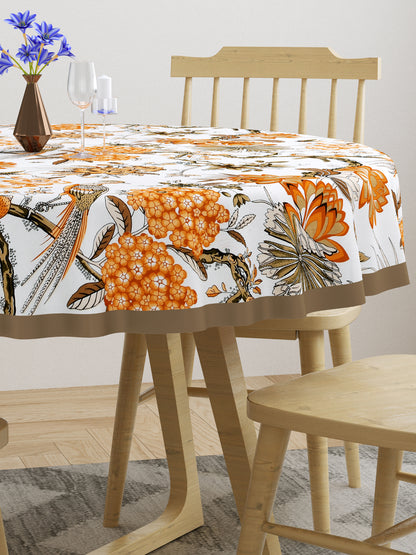 Cotton Round Table Cover - 6 seater- 60inches