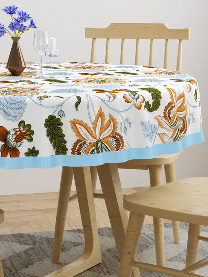Cotton Round Table Cover - 6 seater- 60 inches