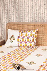 Premium Percale Cotton Super King Bedsheet with 2 Pillow Covers