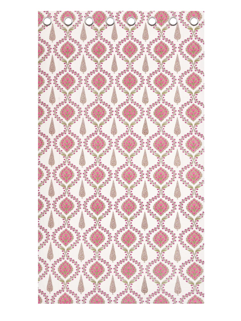 Cotton Ethnic motifs Printed Curtains - Set of 2 - 7X4 feet