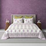 Diwali Gift Box | 1 Super Soft Percale Bedsheet, 1 Pair Door Hanging, 2 Metal Diyas, 2 Laddoo Candles