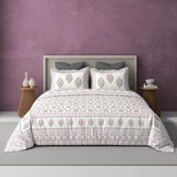 Extra Soft Percale Cotton Super King Handblock Print Bedsheet with 2 Pillow Covers
