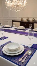 Banarasi Table Set with 1 Runner, 6 mats and 6 coasters