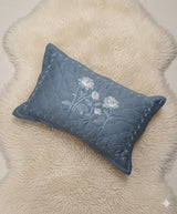 Embroidered Bedsheet Set with 2 Quilted Pillow Covers (108 × 108)