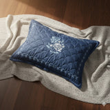 Embroidered Bedsheet Set with 2 Quilted Pillow Covers (108 × 108)