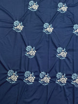 Embroidered Bedsheet Set with 2 Quilted Pillow Covers (108 × 108)