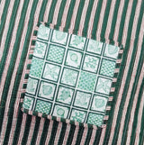 Handblock Printed Quilted Tote Bag without zip/button 17x18x 6 inches