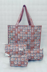 Tote Bag with set of 3 Pouches
