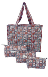 Tote Bag with set of 3 Pouches