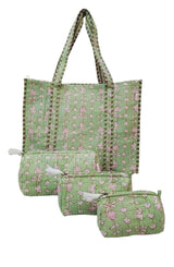 Tote Bag with set of 3 Pouches