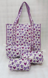 Tote Bag with set of 3 Pouches